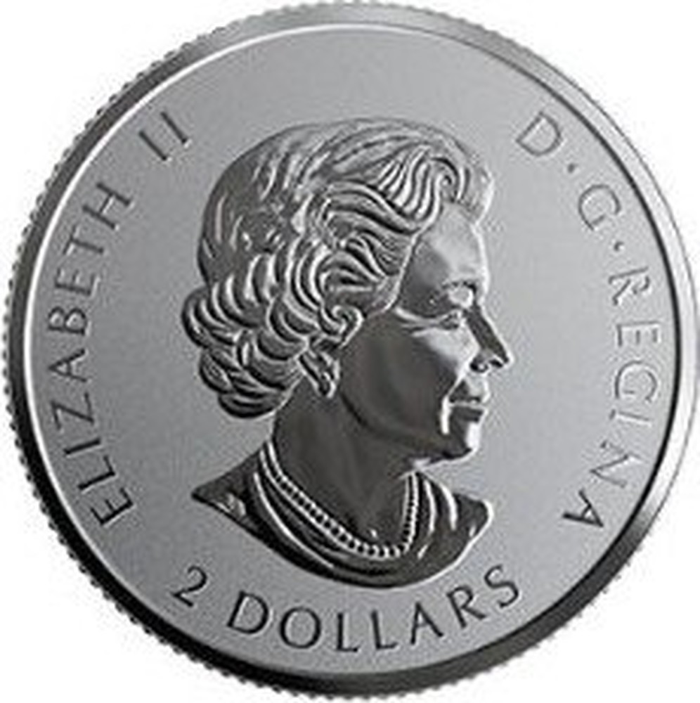 Coin 2 dollars Canada Silver March 