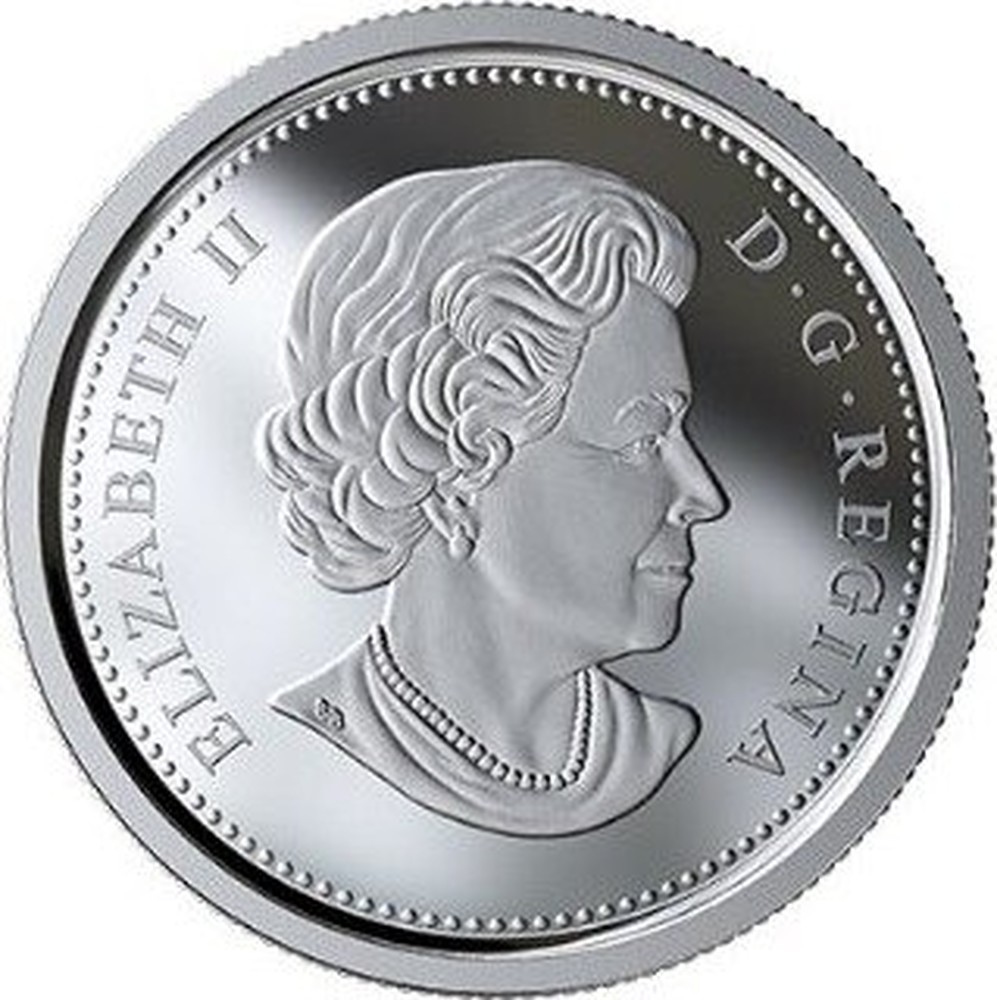 Canada 2019 25 Cent Coin. 