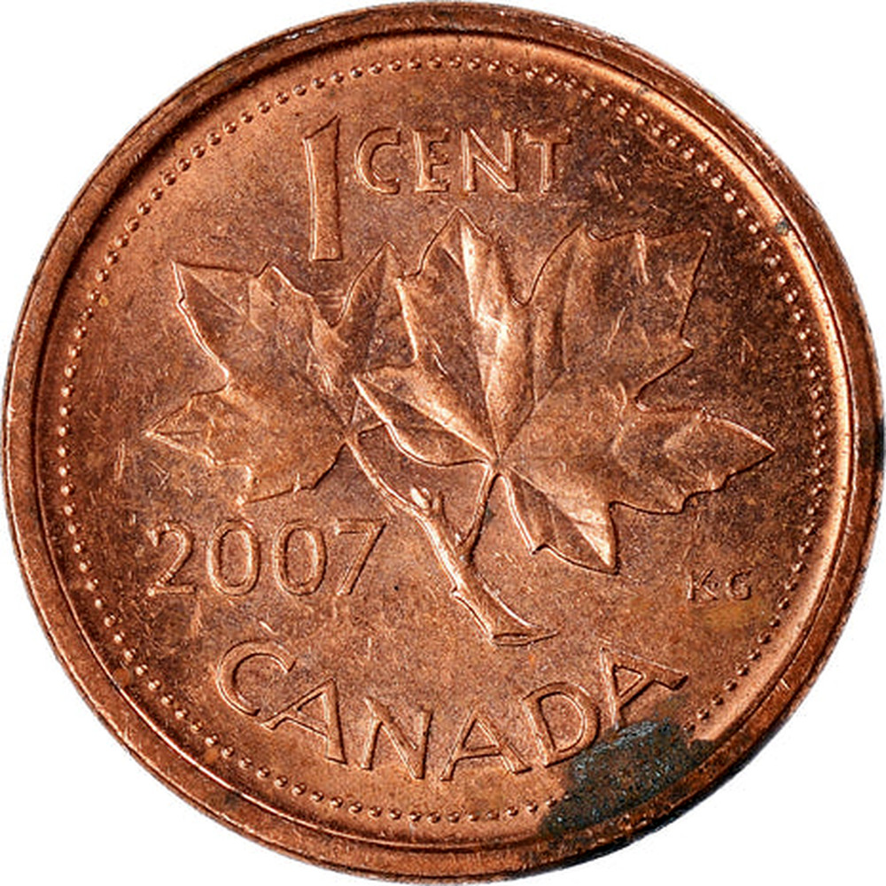 2007 UNC Magnetic Specimen Canadian Penny One Cent 1 cent coin 