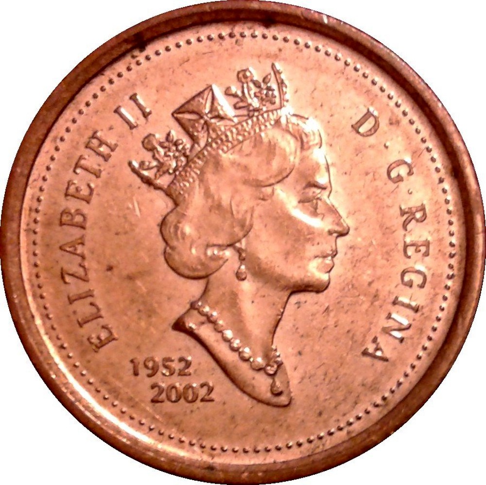 Canadian 1 Cent Elizabeth II 1998 2001 Coin Value KM 289a portrait-on-a-penny-clipart-etc