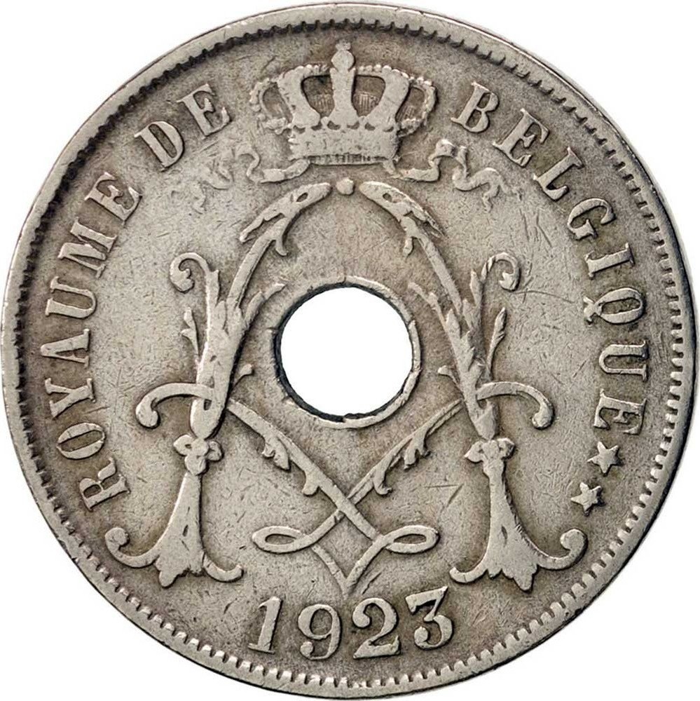 ^ 70 Moneta 25 cen Koninkrijk Belgie Belgio 1927 Rac1 