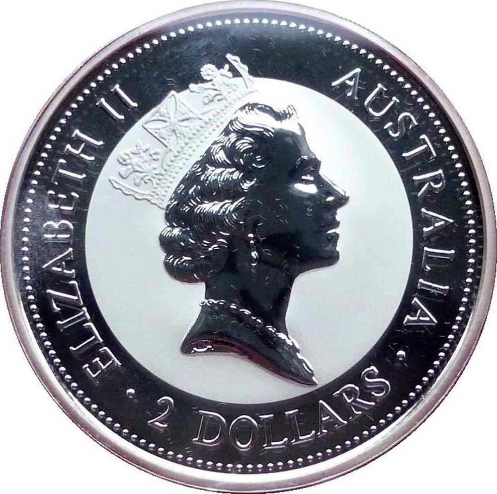 Australian 2 Oz Silver 2 Dollars 