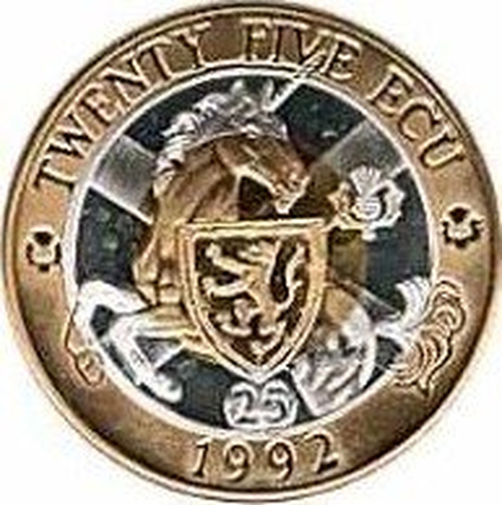 Great Britain ECU coins