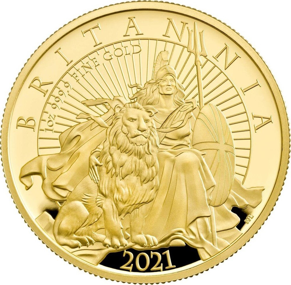 Great Britain 2001 Britannia-Una and the Lion 100 Pounds 1 oz Gold NGC MS64 