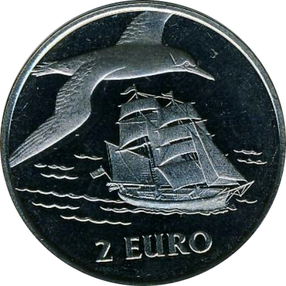 29 euro. Монета 2 евро 1997 года Sail den Helder.