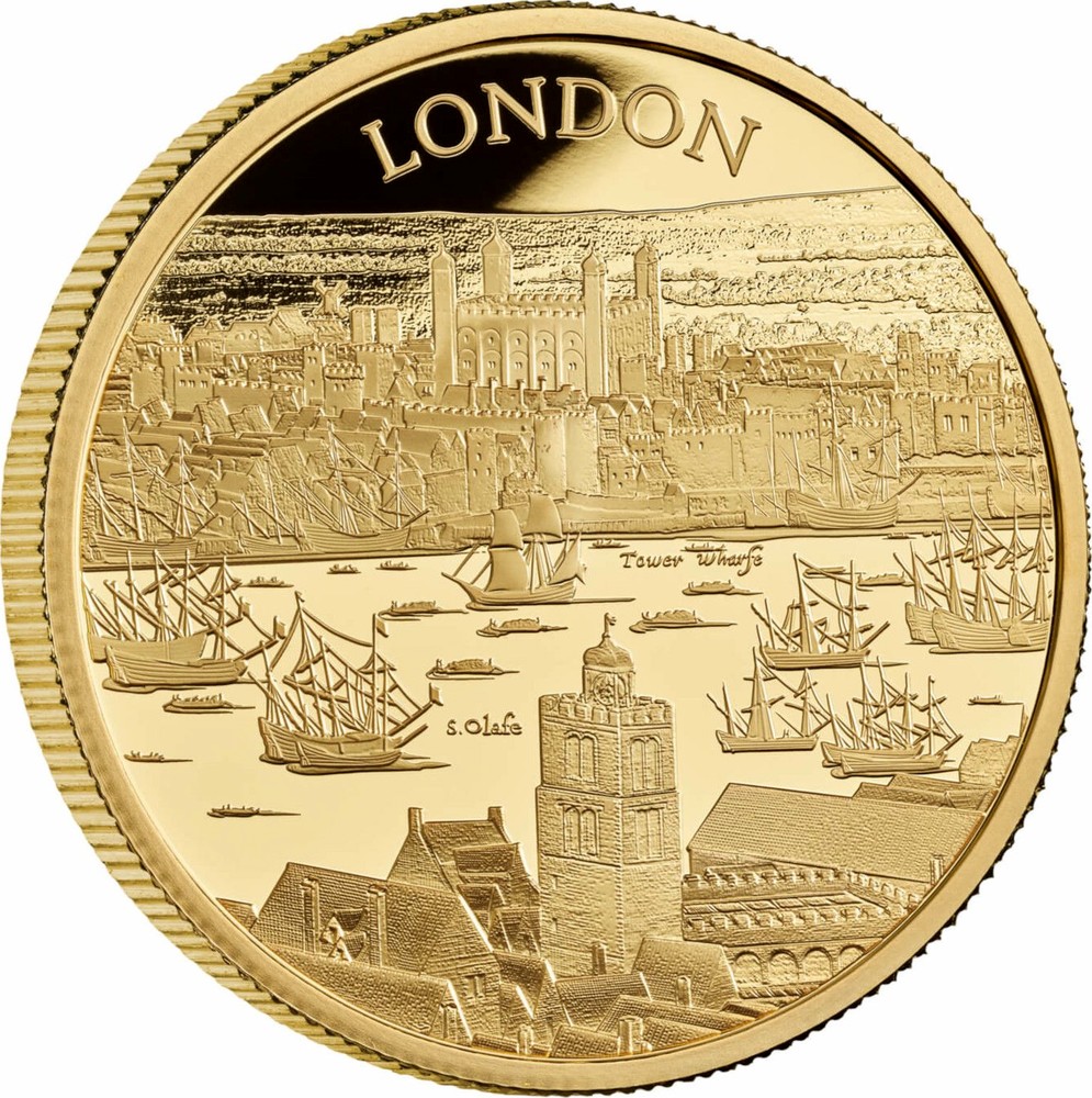 100 Фунтов 2022. Лондон золото. London 2022. 2 Фунта монета Великобритания на столе. Uk 100