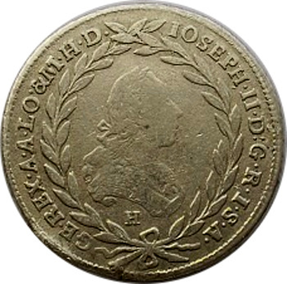 1786年A オーストリア 10 Kreuzer銀貨 ヨーゼフ2世 1786年A