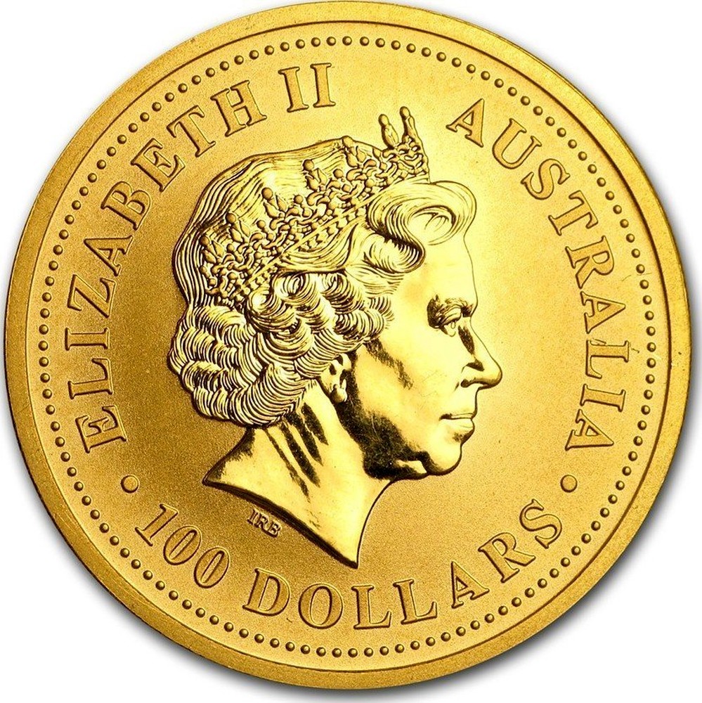 Australian 1 Oz Gold 100 Dollars "The Australian Nugget" 19981999 coin value KM 452