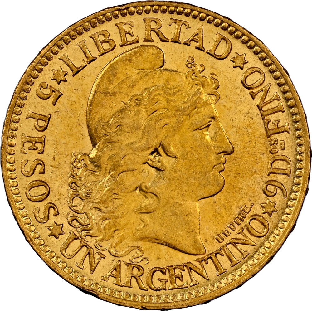 Argentine Gold 1 Argentino 5 Pesos 