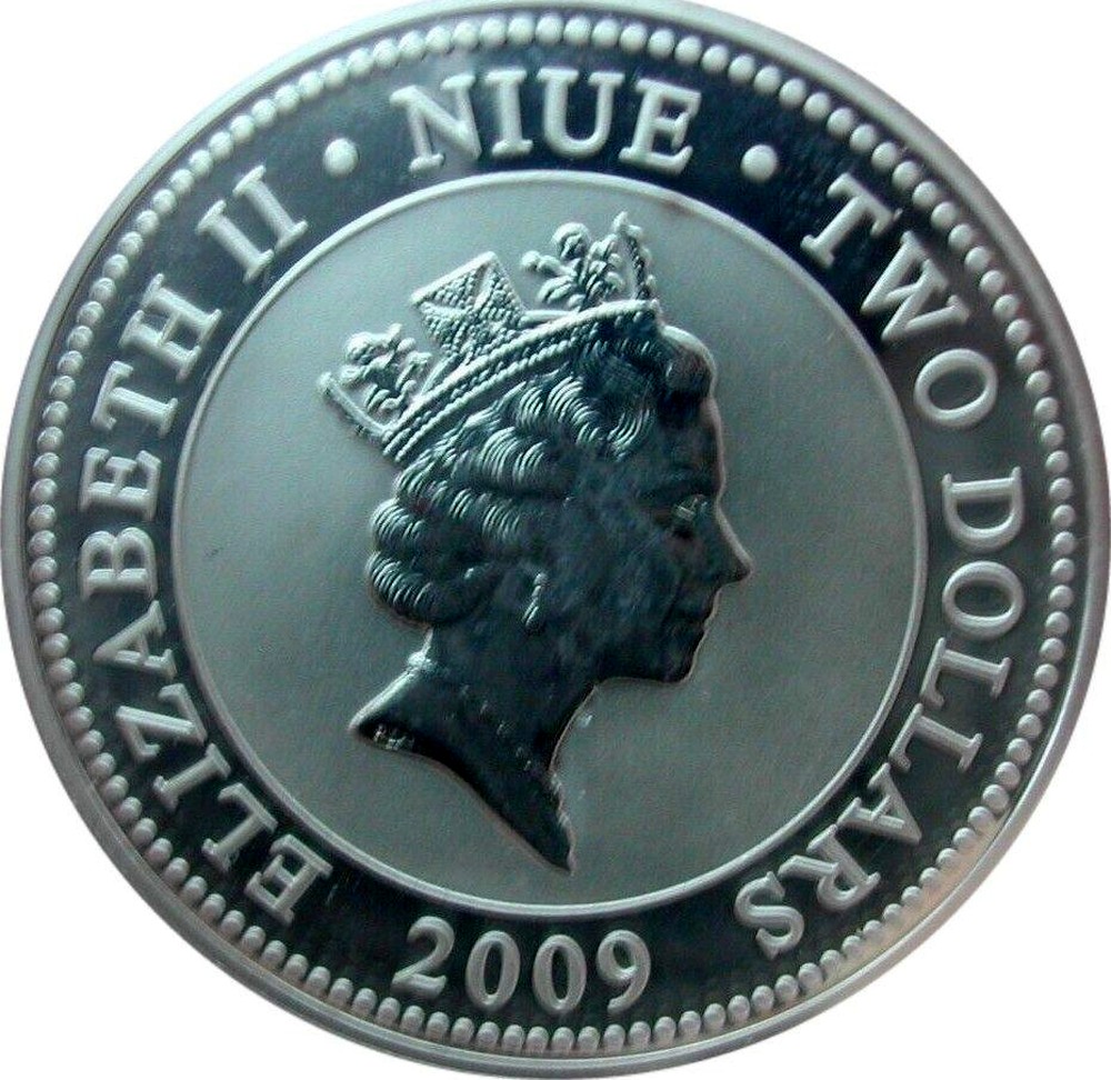 Niuean 1 Oz Silver Two Dollars 