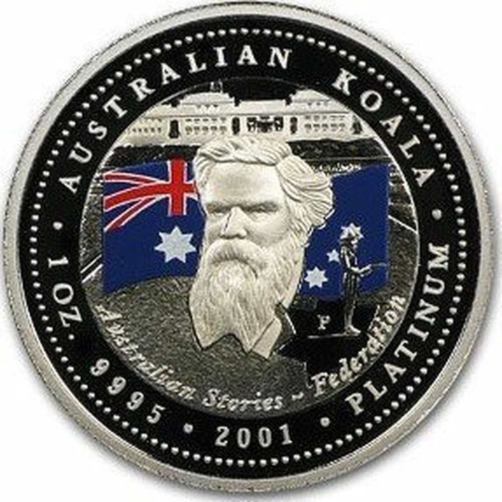 1996 1 COIN UNCIRCULATED SIR HENRY PARKES FATHER OF FEDERATION CARDED ...