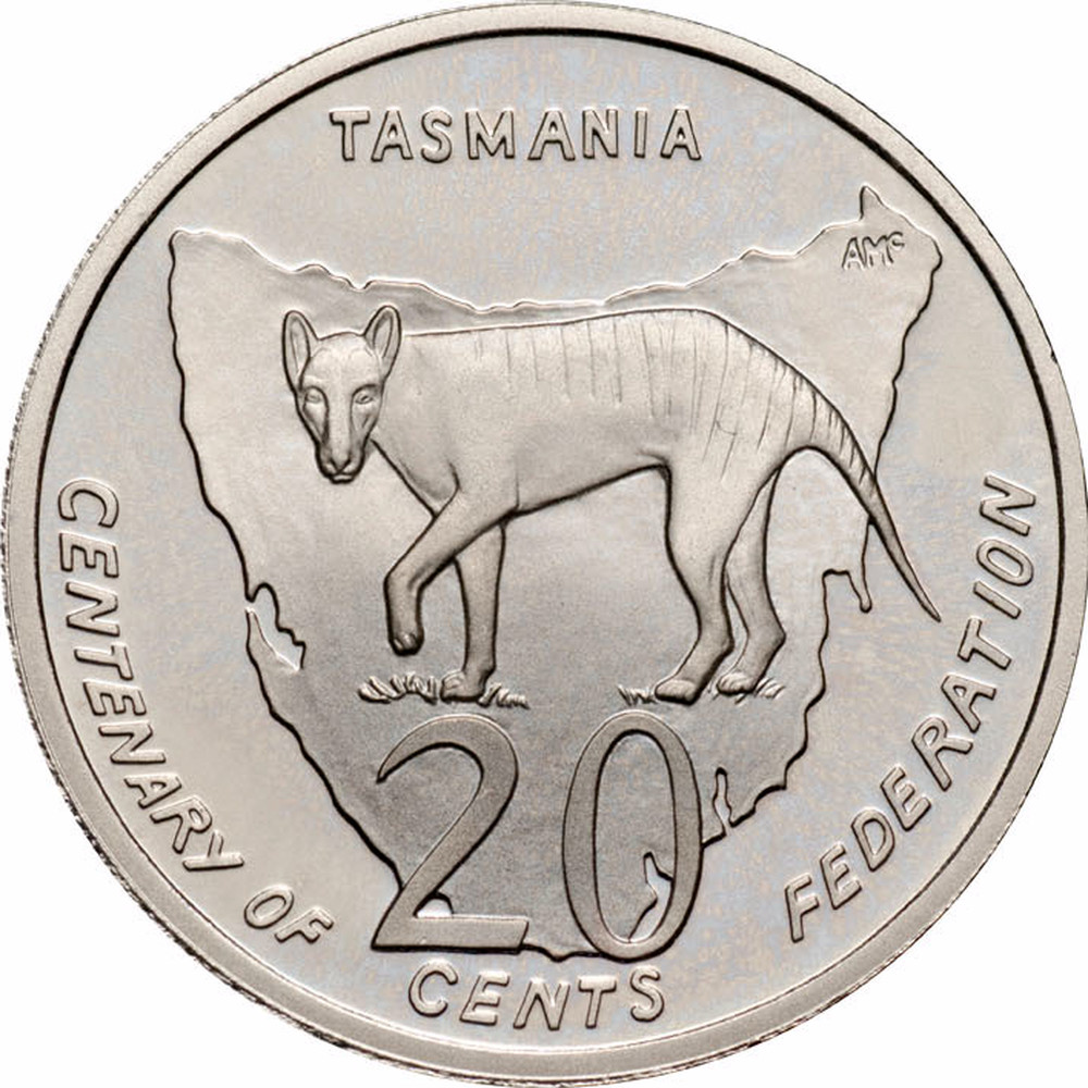 Доллар 20.02 2024. Австралия 20 центов, 2001 Тасмания. Реверсе австралийской монеты в 20 центов. Австралийский доллар 20 центов. 20 Австралийских долларов.