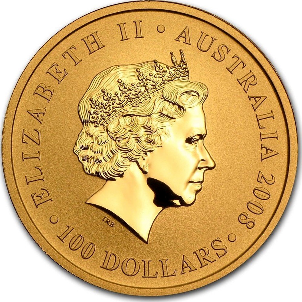 Australian 1 Oz Gold 100 Dollars Australian Kangaroo 2008 Coin Value Km 1775 Coinscatalog Net