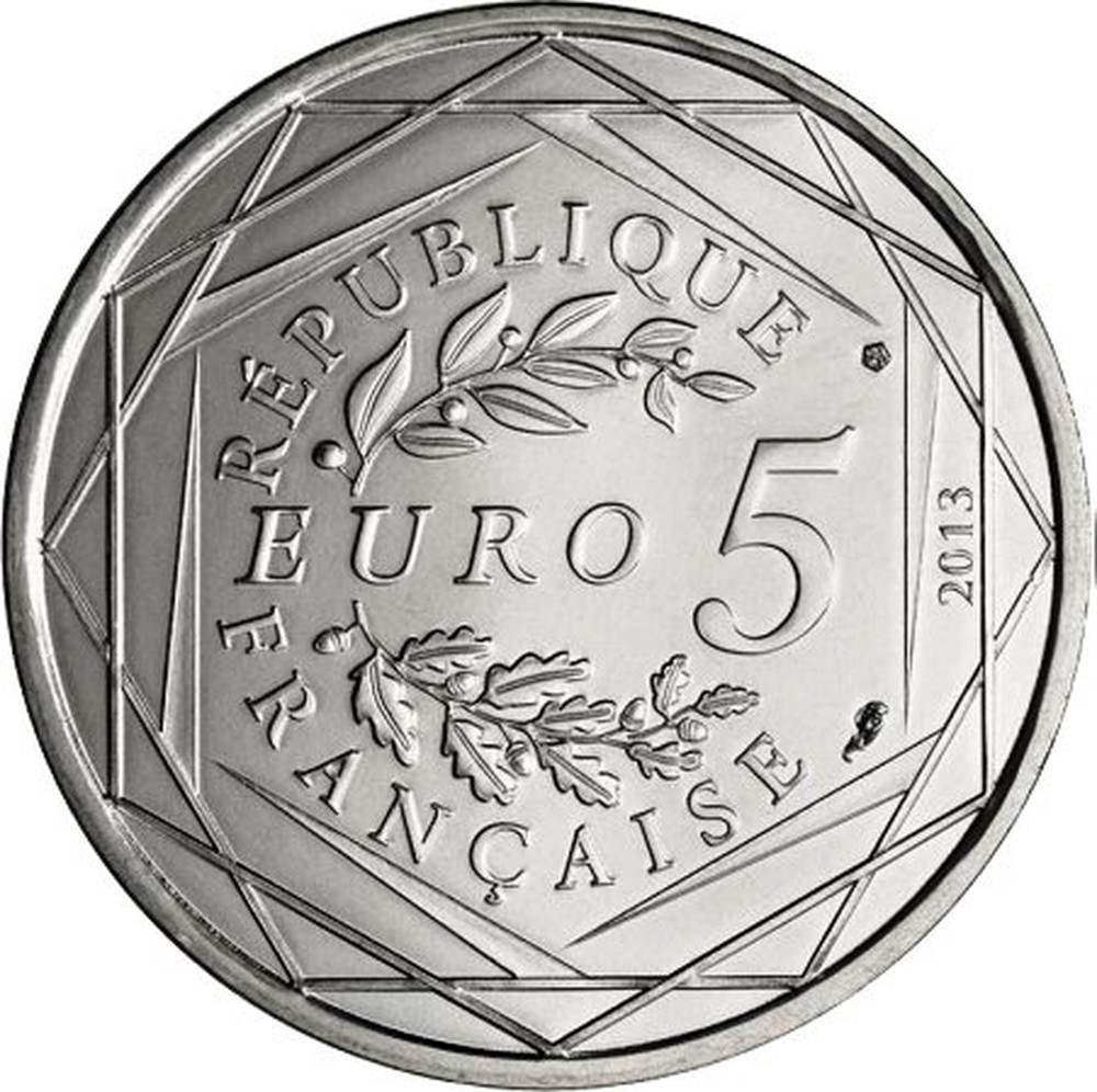 FRANCE : pièce de 5 euros argent Fraternité 2013