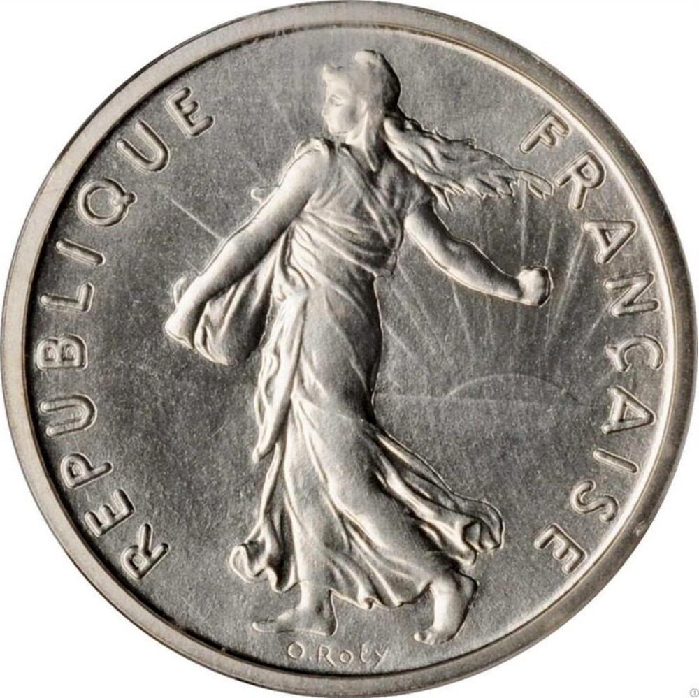 French Silver 1 2 Franc