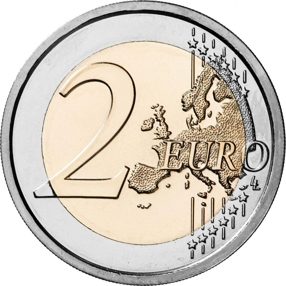 2 Euro New Map 2007 - Present - Ireland Coins