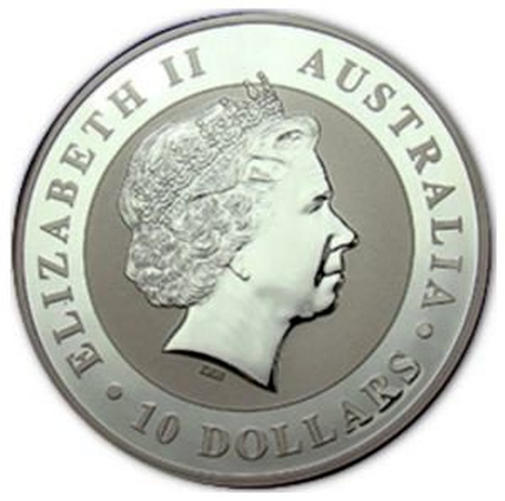 Australian 10 Oz Silver 10 Dollars "Koala and joey" 2011 coin value