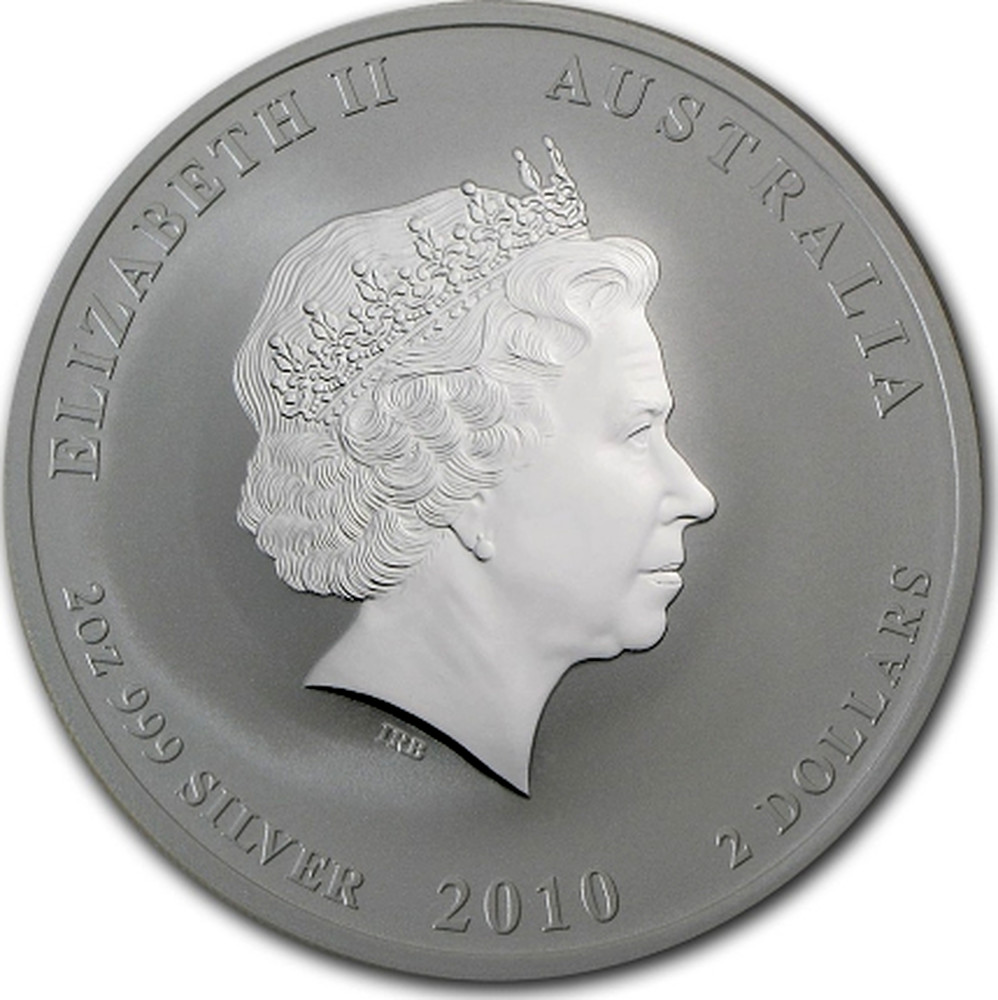 Australian 2 Oz Silver 2 Dollars 