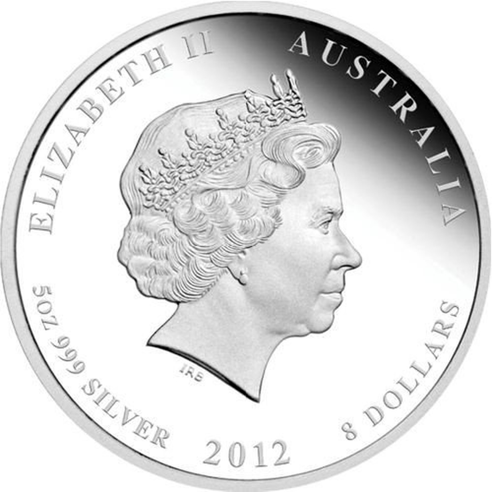 ５オンス 大型銀貨オーストラリア 2012年 イヤーオブザドラゴン ８ドル銀貨 5オンス 大型銀貨オーストラリア 2012年 イヤーオブザドラゴン
