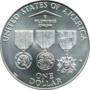 1994 vietnam veterans memorial coin
