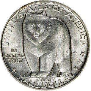 1936 S San Francisco Bay Bridge Commemorative Half Dollar Choice BU 90/% Silver