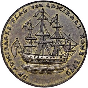 USA Rhode Island Ship Token Rhode Island Ship Tokens 1779 KM# Tn27a ...