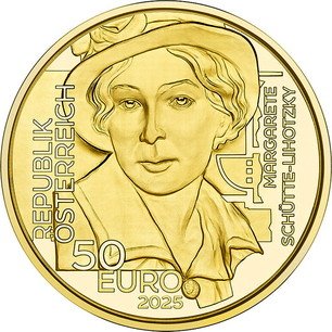 Austrian 1/4 Oz Gold 50 Euro "Austria's Unsung Heroines. Margarete