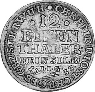 German Silver 1/12 Thaler (Doppelgroschen) Stolberg-Stolberg ...