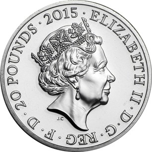 Great Britain Silver 20 Pounds 