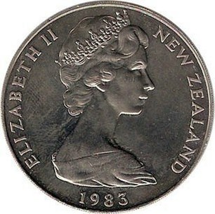 1983 new zealand royal visit coin