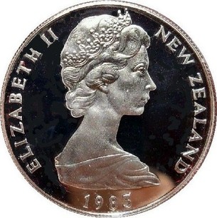 1983 new zealand royal visit coin