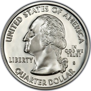 USA Silver Quarter Dollar 