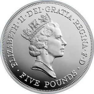 Great Britain Silver Five Pounds 