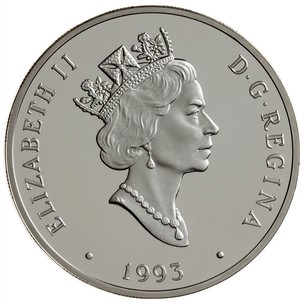 Canada 1993 25 Cents Proof Heavy Cameo