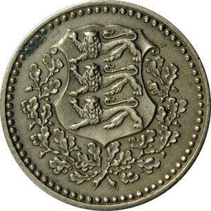 Estonian Mark Republic Coinage 1926 KM 5