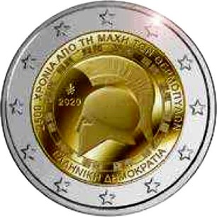 2 euro coin - 2500th Anniversary of the Battle of Thermopylae