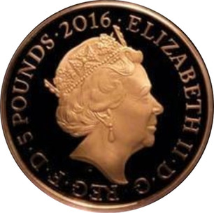 Great Britain Gold 5 Pounds "Battle of the Somme" 2016 | coinscatalog.NET