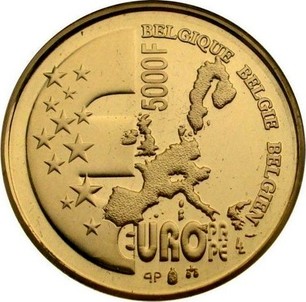 Belgian 1/2 Oz Gold 5000 Francs 