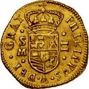 Spanish 1 5 Oz Gold 2 Escudos 