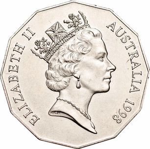 Australian 50 Cents Bass Flinders 1998 Coin Value Km 364 Coinscatalog Net
