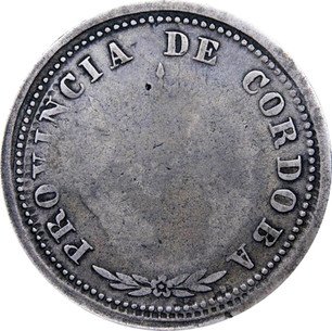 Argentine Silver 4 Reales Cordoba/Province/Real Coinage 1844 KM# 24.1 ...