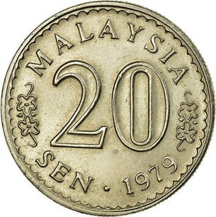 Malaysian 20 Sen 