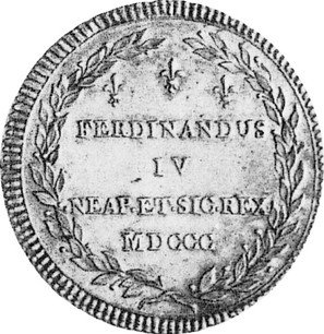 Escudo de Plata Italiano "Ferdinando iv" 1800 KM# 31 | coinscatalog.NET