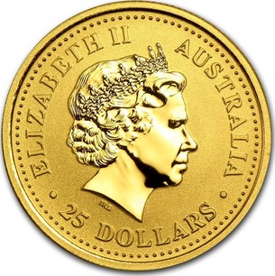 Australian 1/4 Oz Gold 25 Dollars 