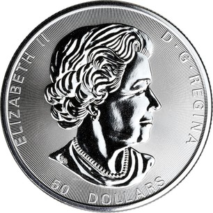 Canadian 10 Oz Silver 50 Dollars 