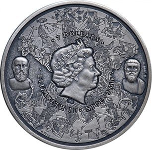 Niuean Silver 7 Dollars 