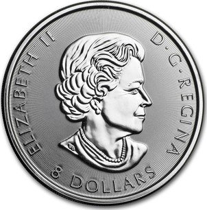 Canadian 1 1/4 Oz Silver 8 Dollars 