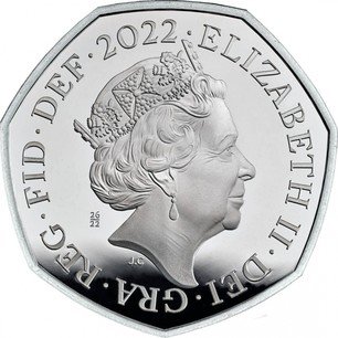 Great Britain Platinum Fifty Pence 