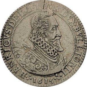 French Silver ECU "Henri de la Tour d'Auvergne" 1615-1616 KM# 29