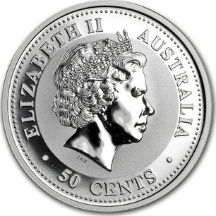 Australian 1 2 Oz Silver 50 Cents Year Of The Rooster 05 Coin Value Km 791 Coinscatalog Net